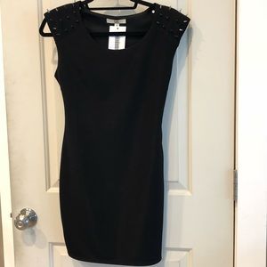 Studded Black Dress